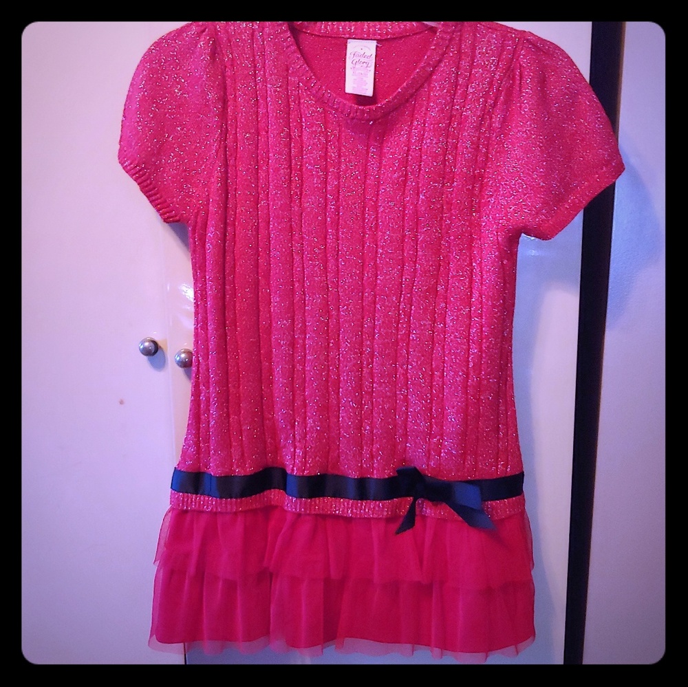 EUC Girls Shimmering Sweater Dress or Top